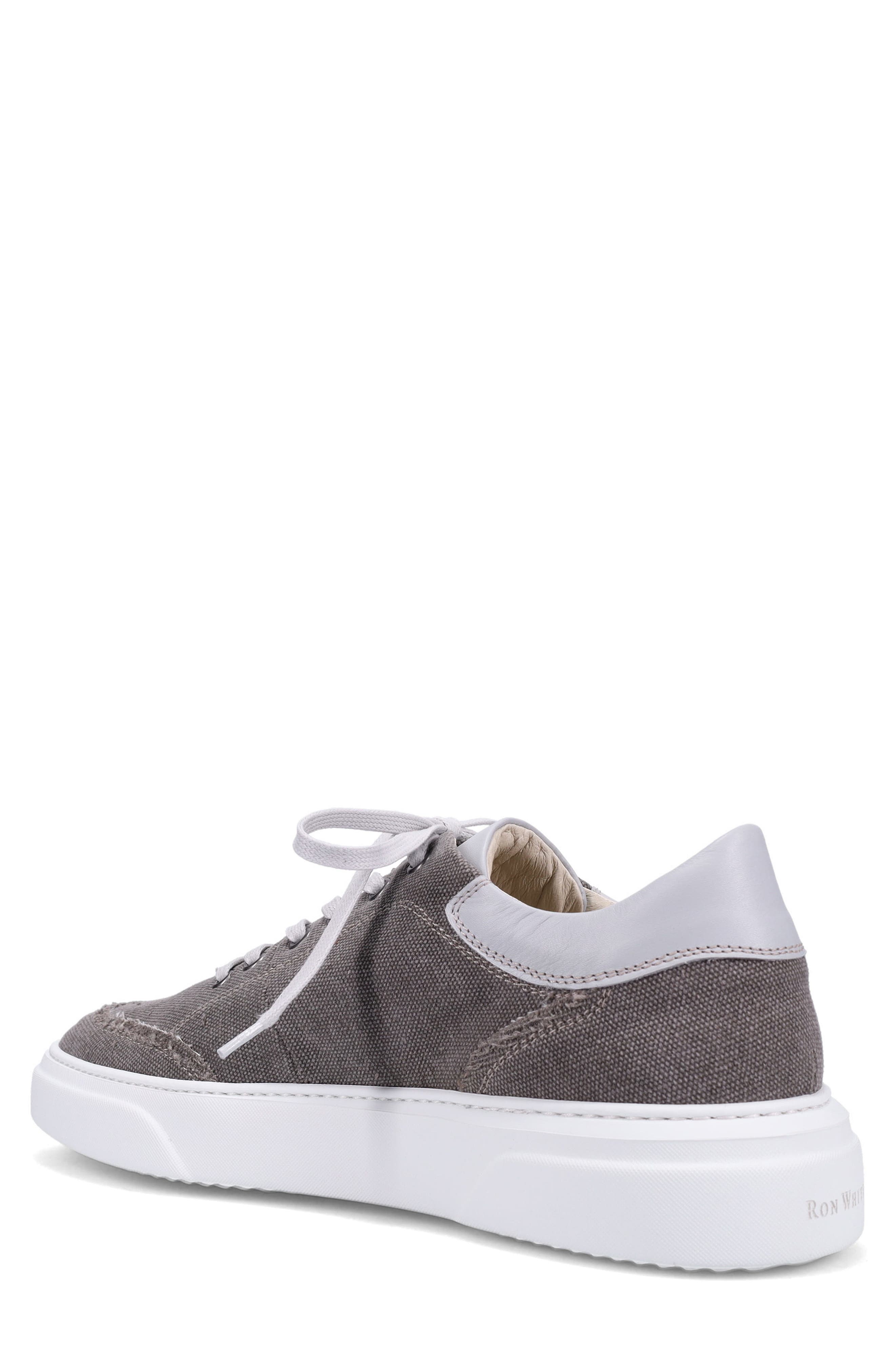 Ron White Maverick Low Top Denim Sneaker, Alternate, color, Taupe