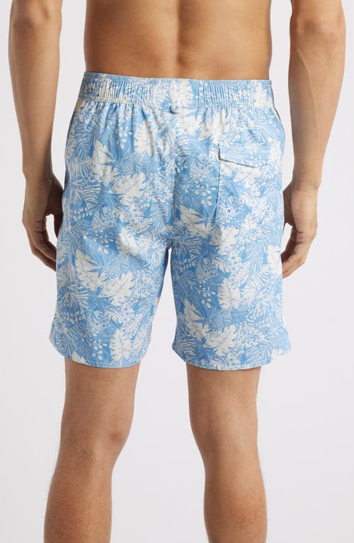 Johnnie-o Salty Dogs Floral Swim Trunks In Maliblu