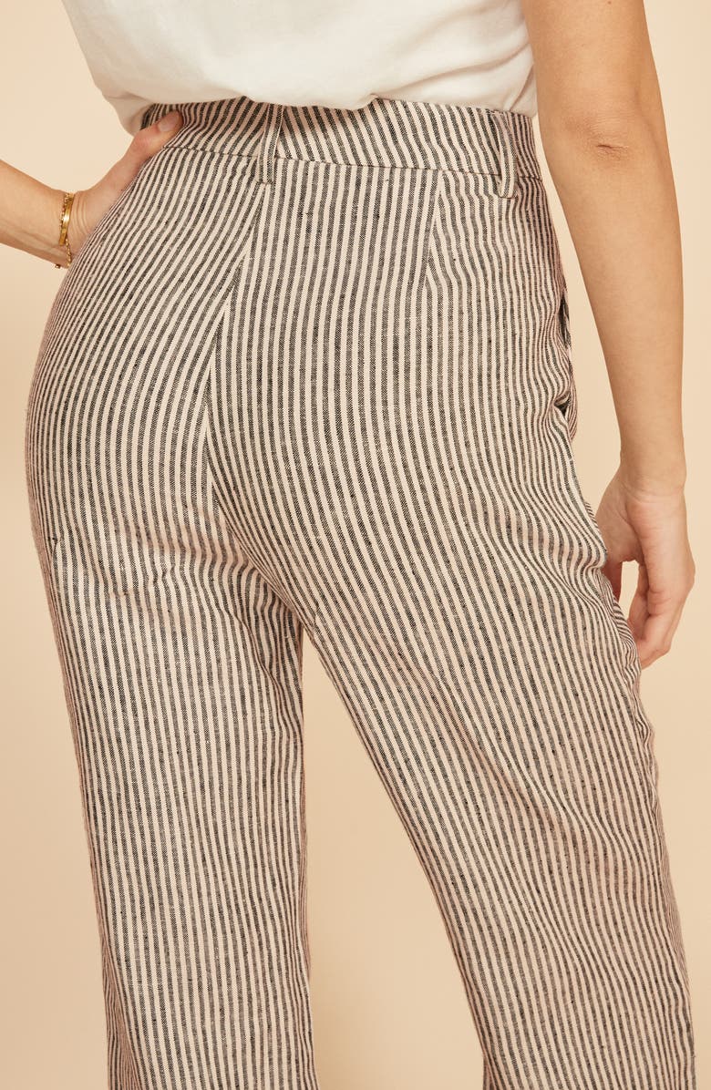 Reformation Cello Wide Leg Linen Pants, Alternate, color,