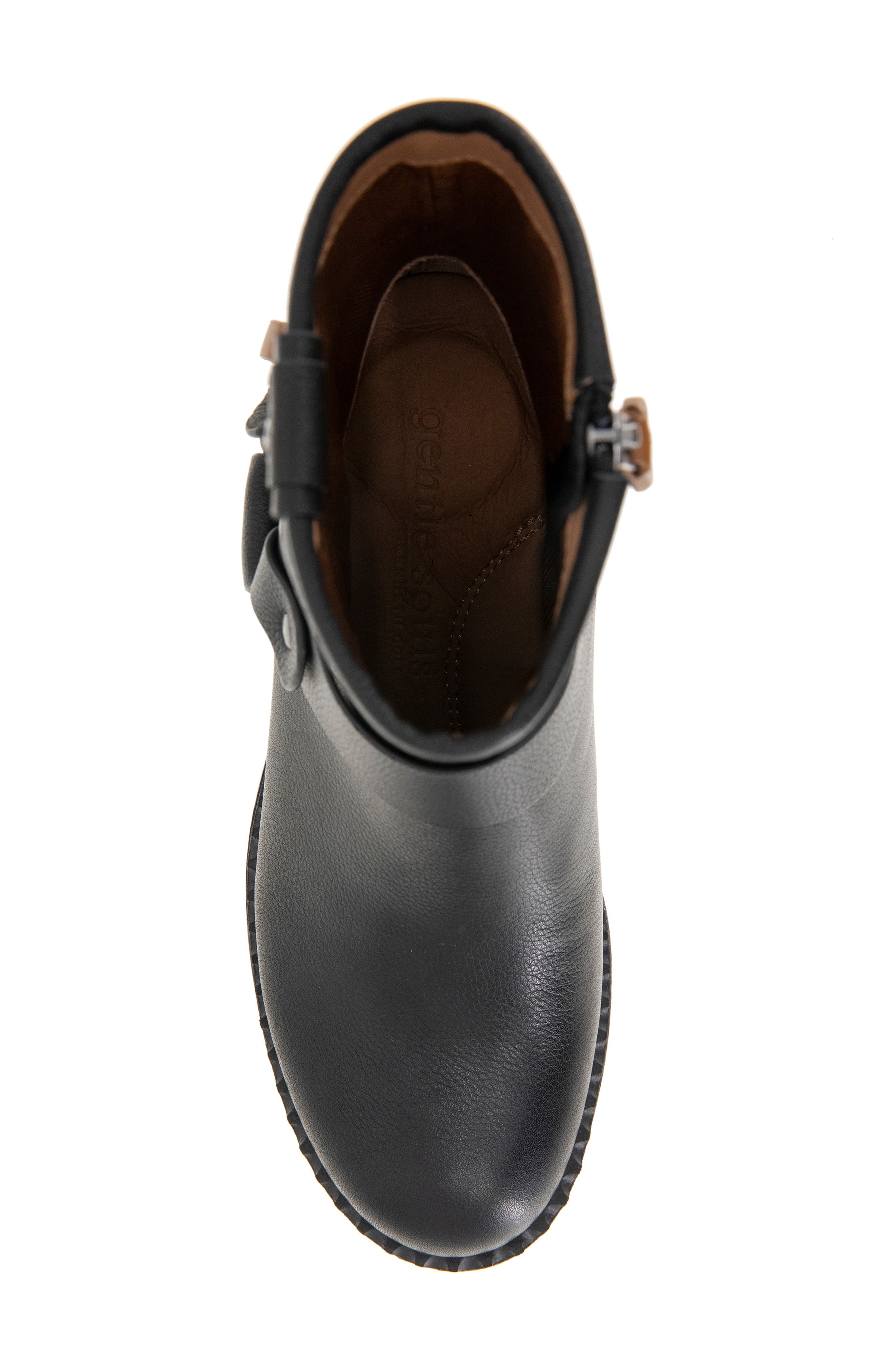 Gentle Souls Barker Bootie, Alternate, color, Black Leather