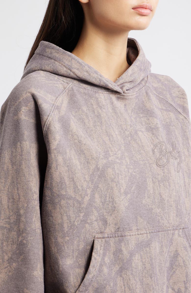 BDG Urban Outfitters Oversize Camouflage Hoodie, Alternate, color, Dark Brown Camo