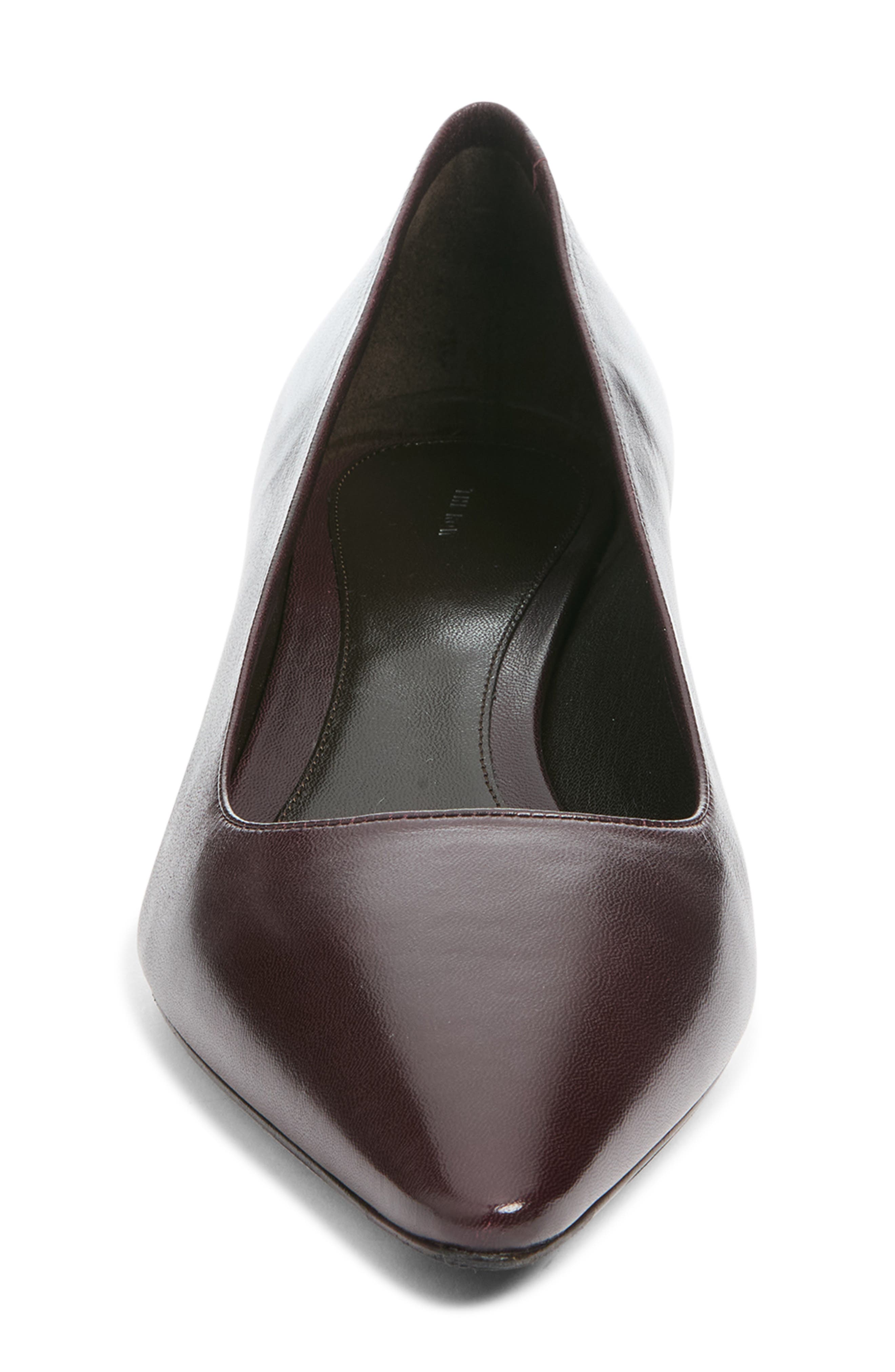 Liisa Leather Kitten Pump, Alternate, color, AUBERGINE