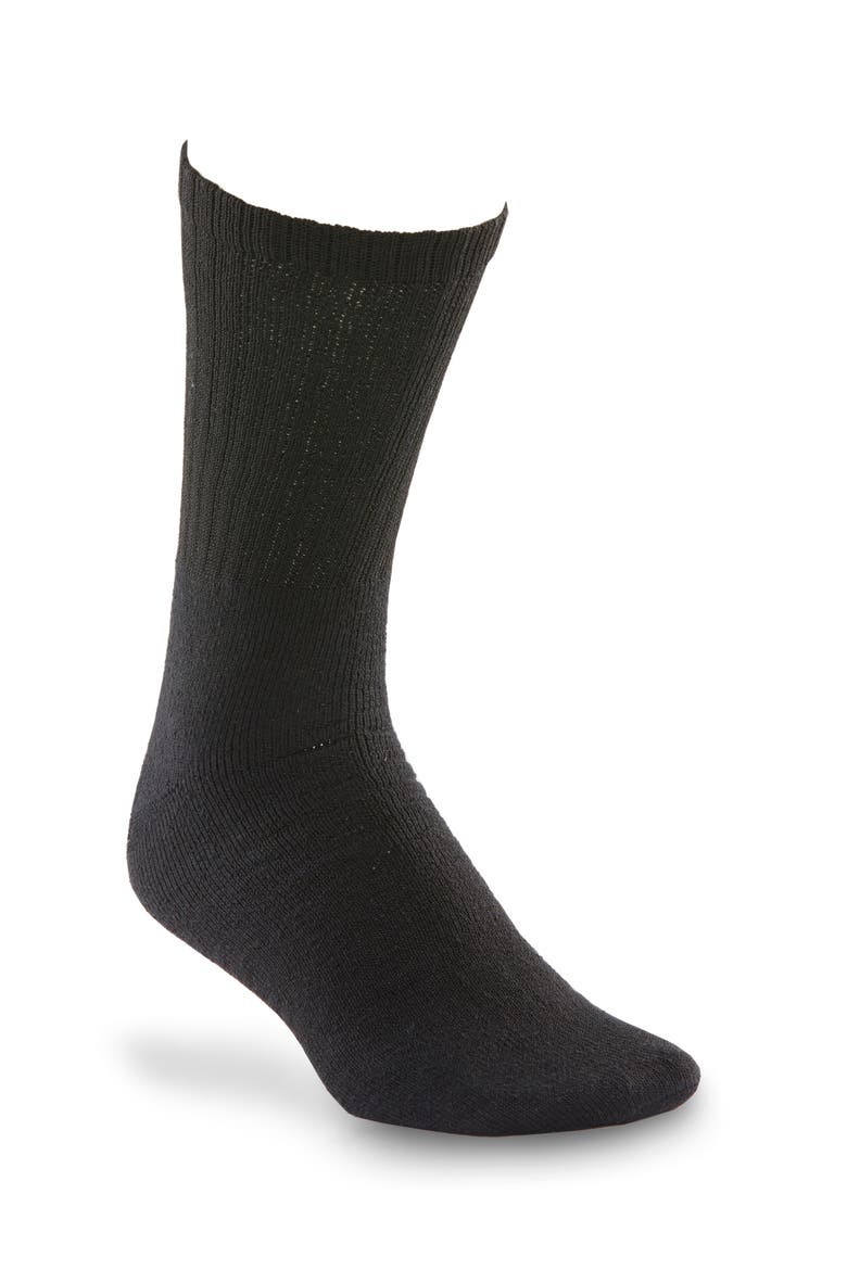 3-pk Continuous Comfort Crew Socks, Alternate, color, BLACK