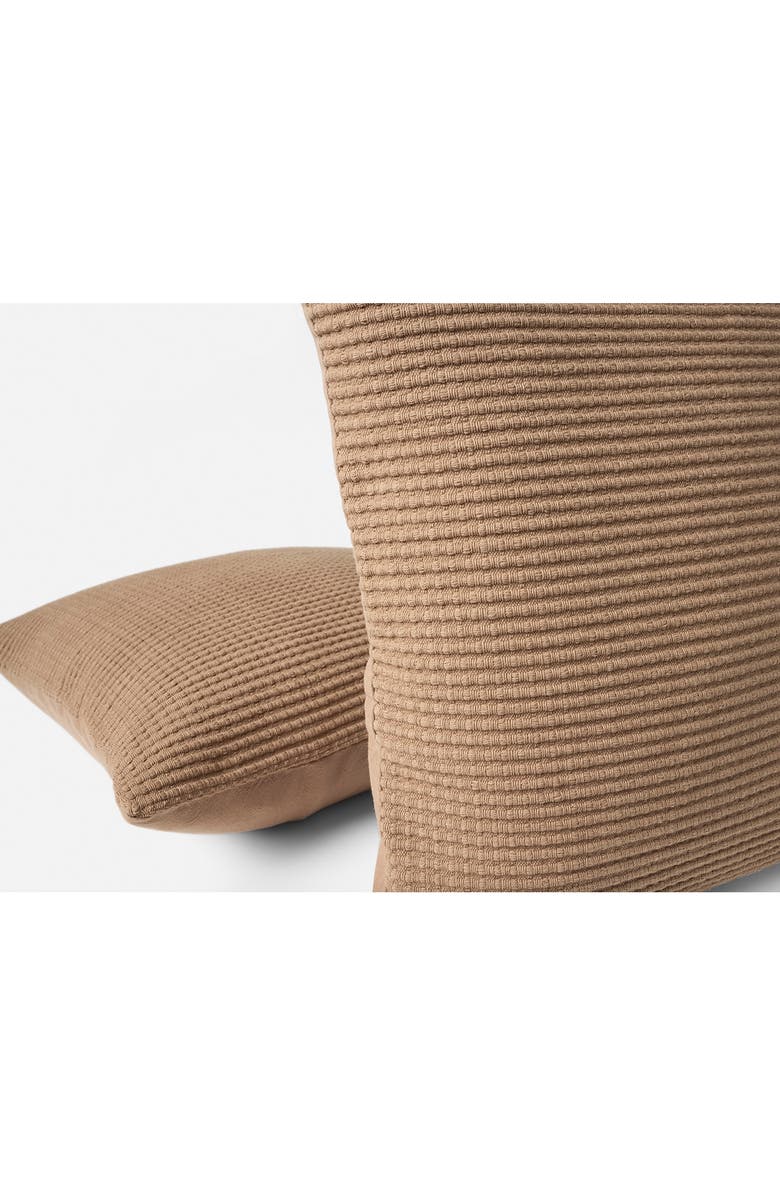 Coyuchi Marshall Organic Cotton Throw Pillow Cover, Alternate, color, Doe