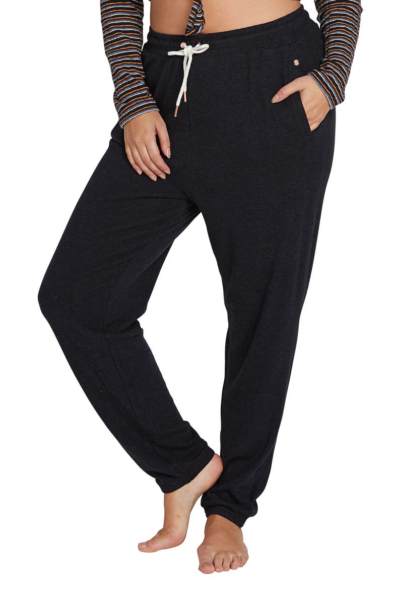 Lil Fleece Pants, Main, color, BLACK