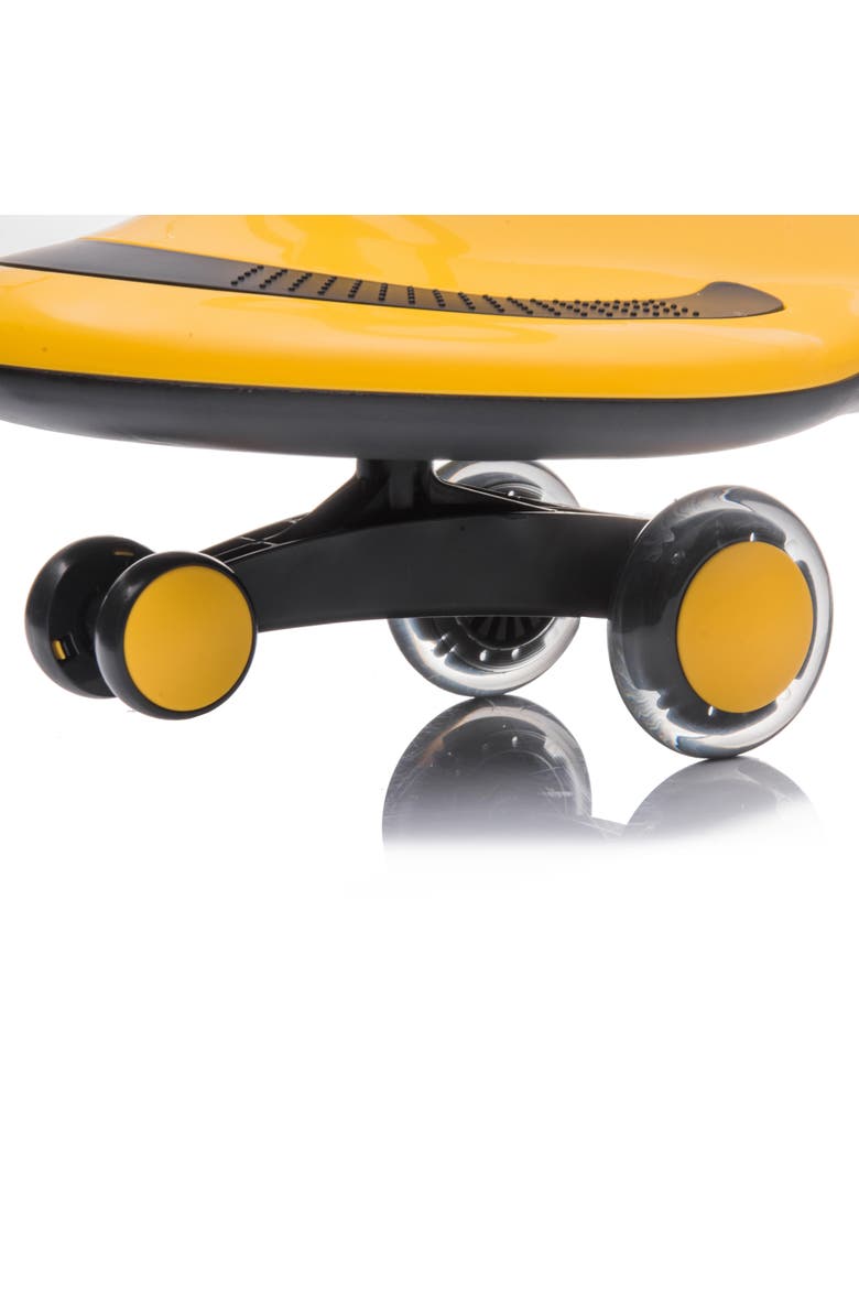 Swing Car with Flashing Wheels, Alternate, color, YELLOW