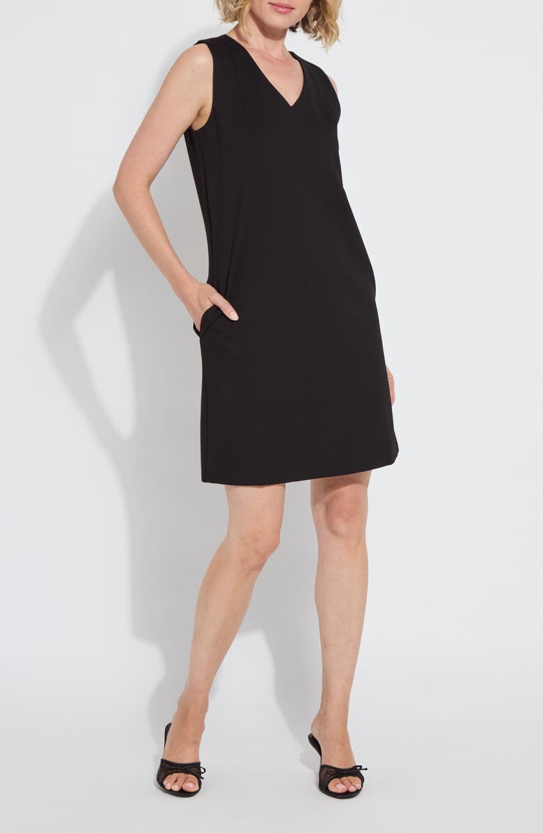 Lysse 'Lyssentials Perfect A-Line Ponte Dress, Alternate, color, Black