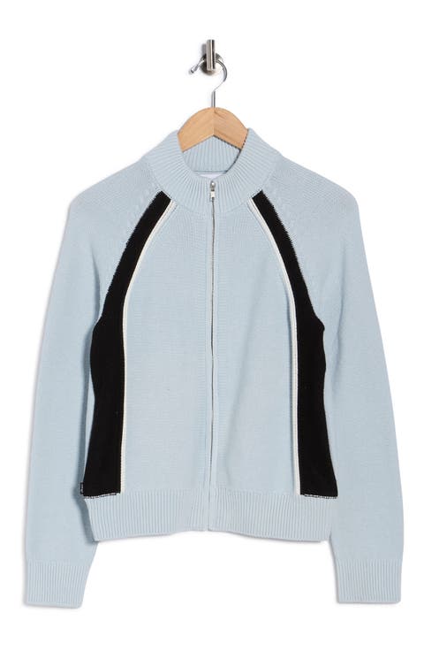 Lizzie Colorblock Zip Cardigan