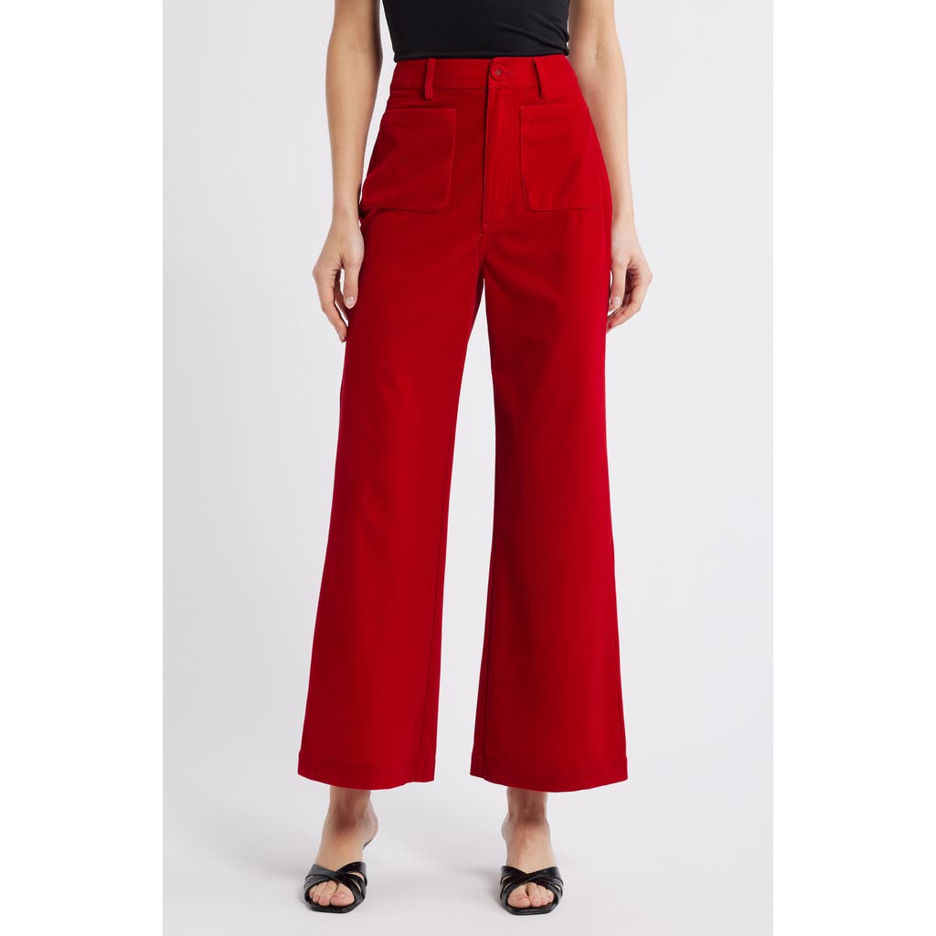 Rolla's Sailor Flare Leg Velvet Pants