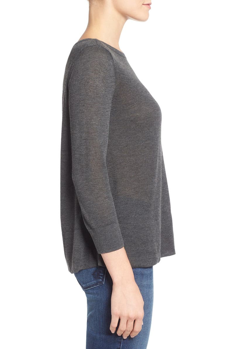 Halogen<sup>®</sup> Button Back Boatneck Sweater, Alternate, color, 