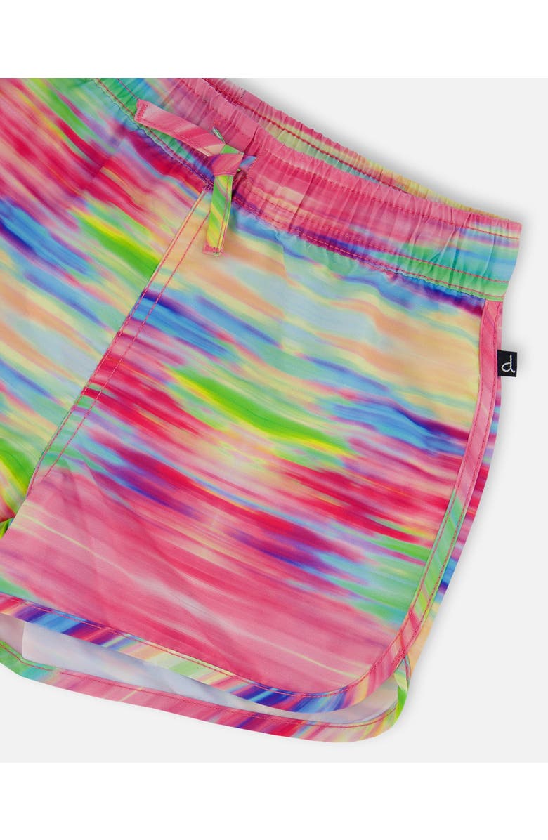 Deux par Deux Little Girl's Printed Swim Shorts Multicolored, Alternate, color, 
