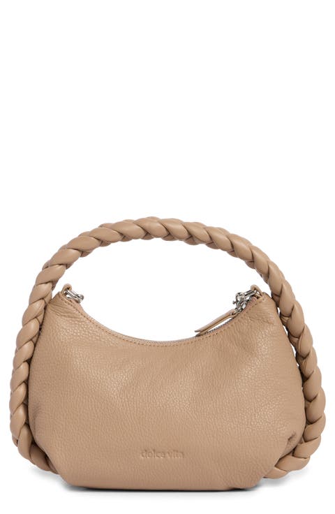 Braided Handle Crossbody Bag