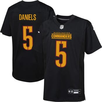【US限定】NIKE Washington Commanders Jaden Daniels Jersey Men's Nike Jayden Daniels Carbon Black Washington Commanders