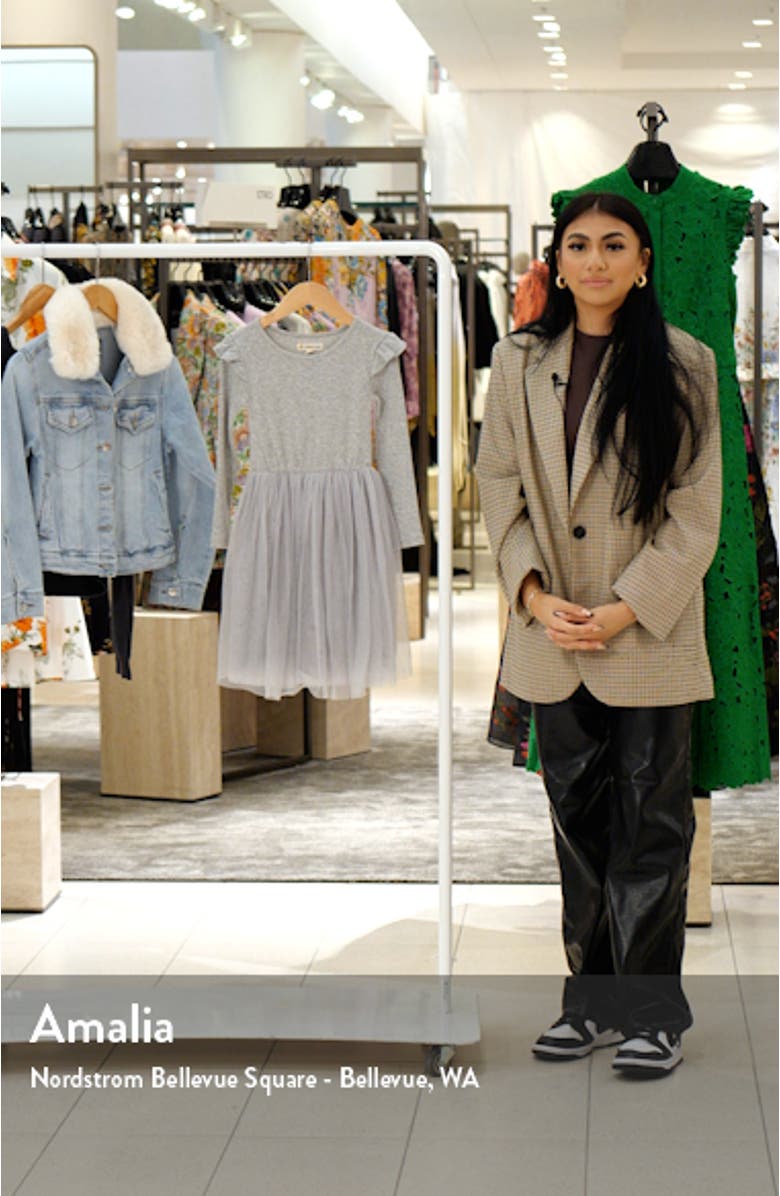 Kids' Ruffle Long Sleeve Dress, sales video thumbnail