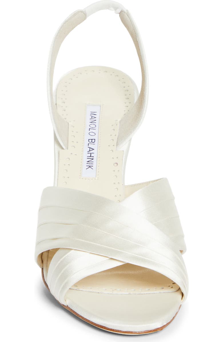 Manolo Blahnik Vierasan Slingback Sandal, Alternate, color, Light Cream