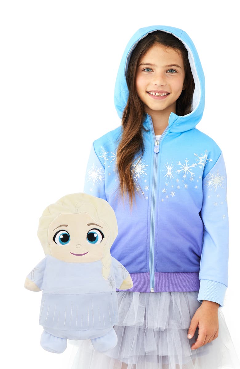 Cubcoats x Disney<sup>®</sup> Frozen<sup>™</sup> Elsa 2-in-1 Stuffed Animal Hoodie, Main, color, 