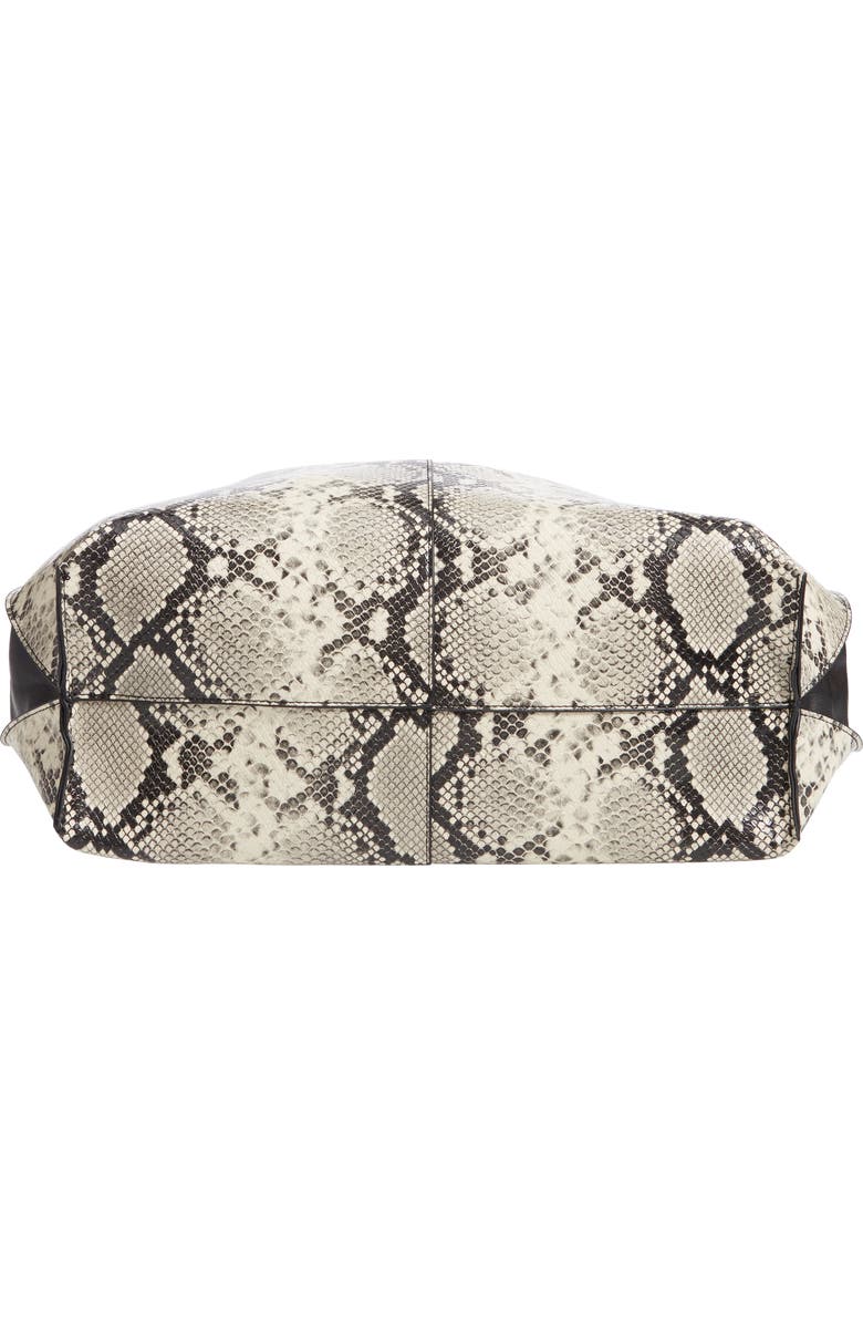 Topshop Haya Faux Snakeskin Hobo Bag, Alternate, color,