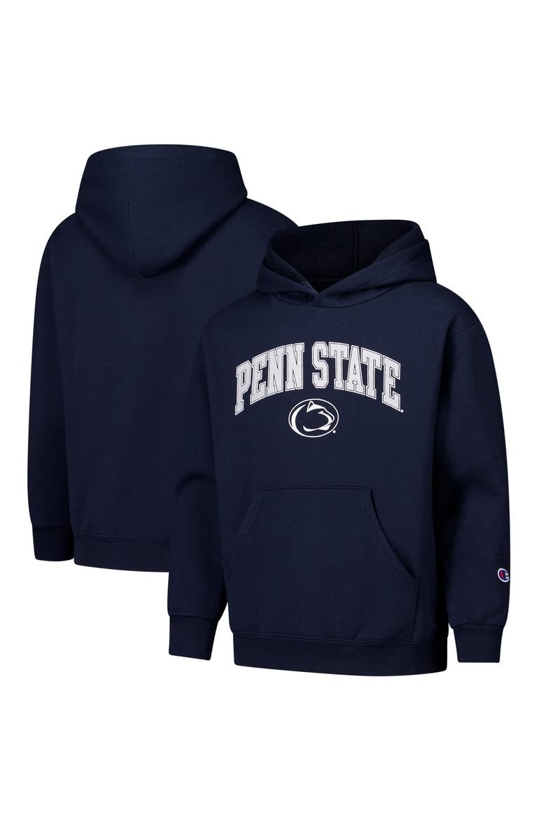 Youth Champion Navy Penn State Nittany Lions Campus Pullover Hoodie, Main, color, Navy
