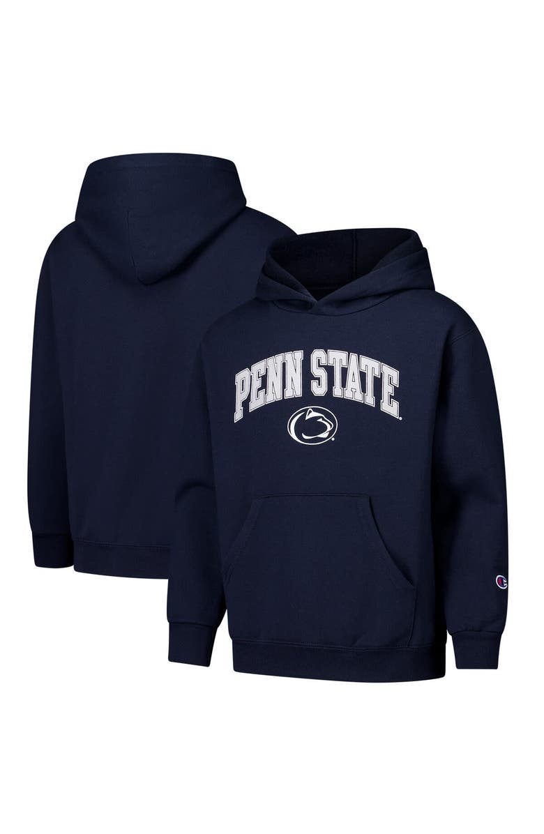 Champion Youth Champion Navy Penn State Nittany Lions Campus Pullover Hoodie, Main, color, Navy