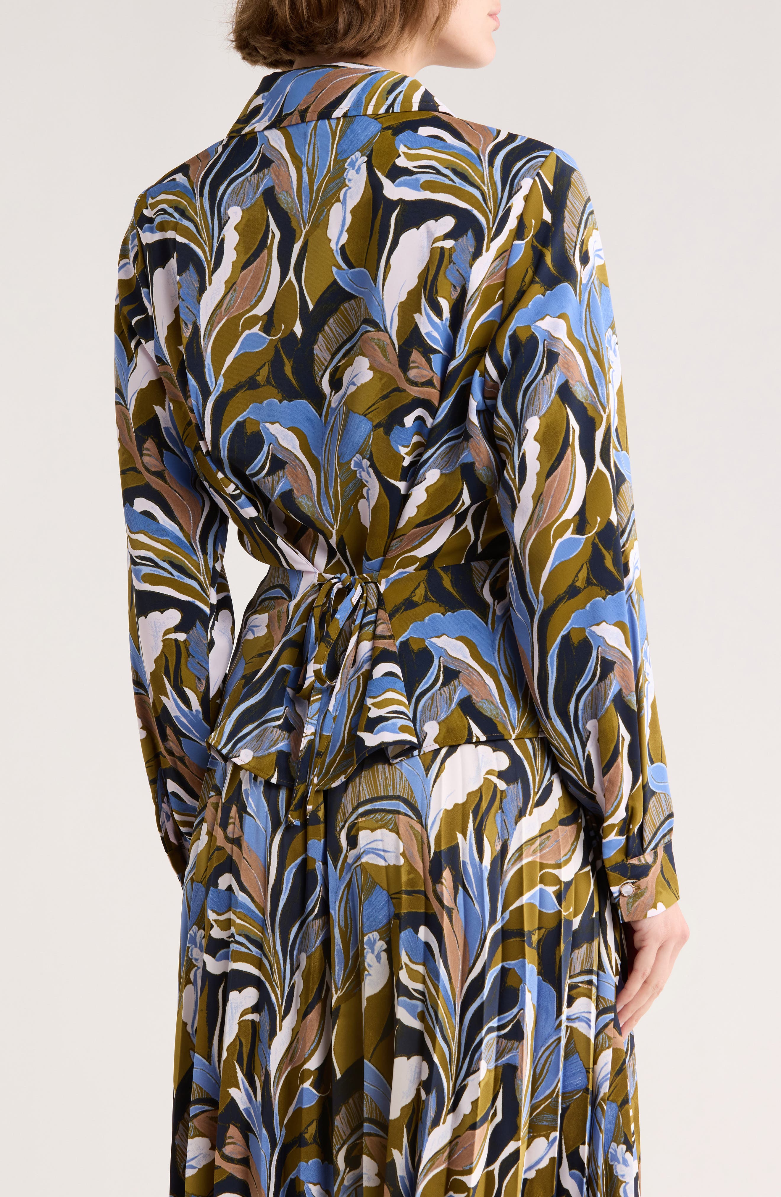 Side Tie Button-Up Shirt - image 2