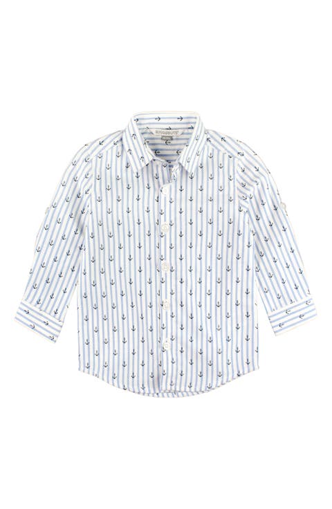Anchors Stripe Button-Up Shirt (Baby)
