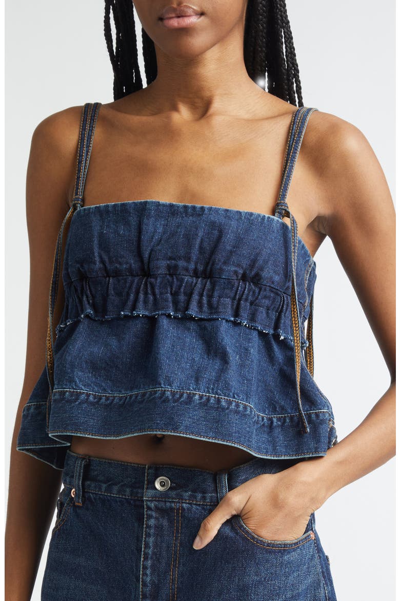 Crop Denim Camisole (Women) | Nordstrom