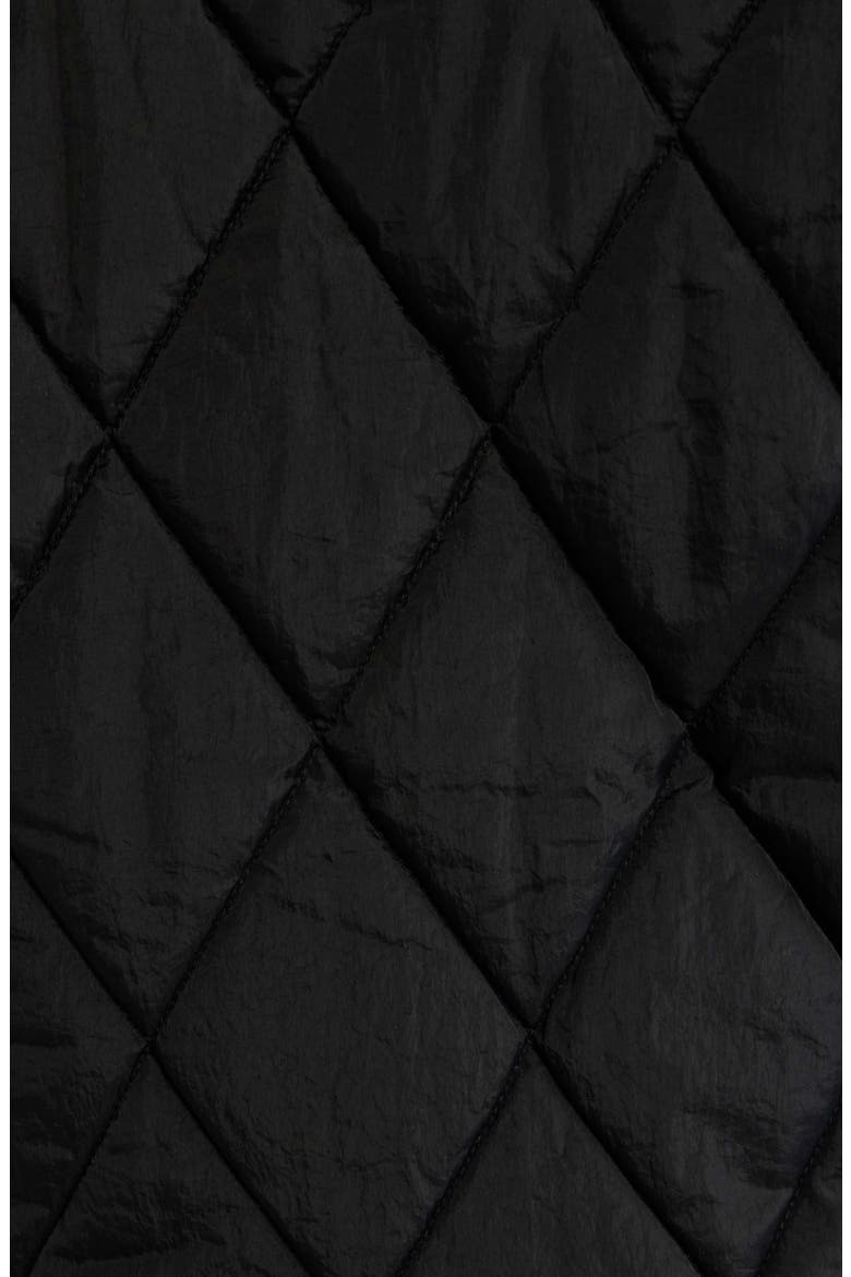 Quilted Crop Jacket, Alternate, color, BLACK
