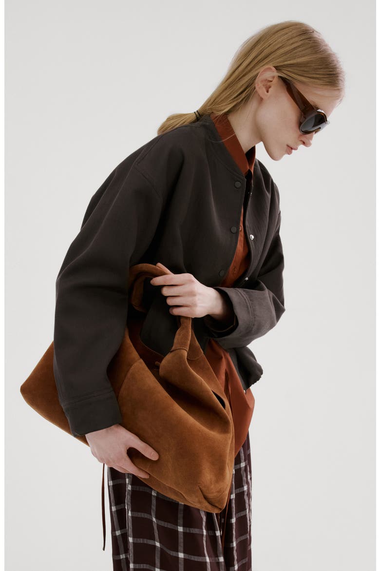Oversize Bomber Jacket, Alternate, color, PURPLE