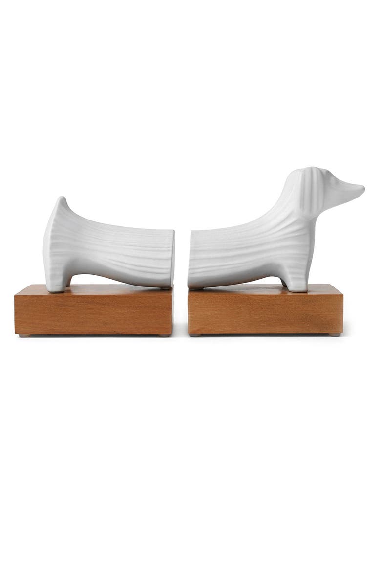 Ceramic Dachshund Bookends, Main, color, DACHSHUND