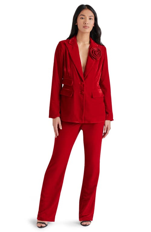 Shop Steve Madden Mercer Velvet Straight Leg Pants
