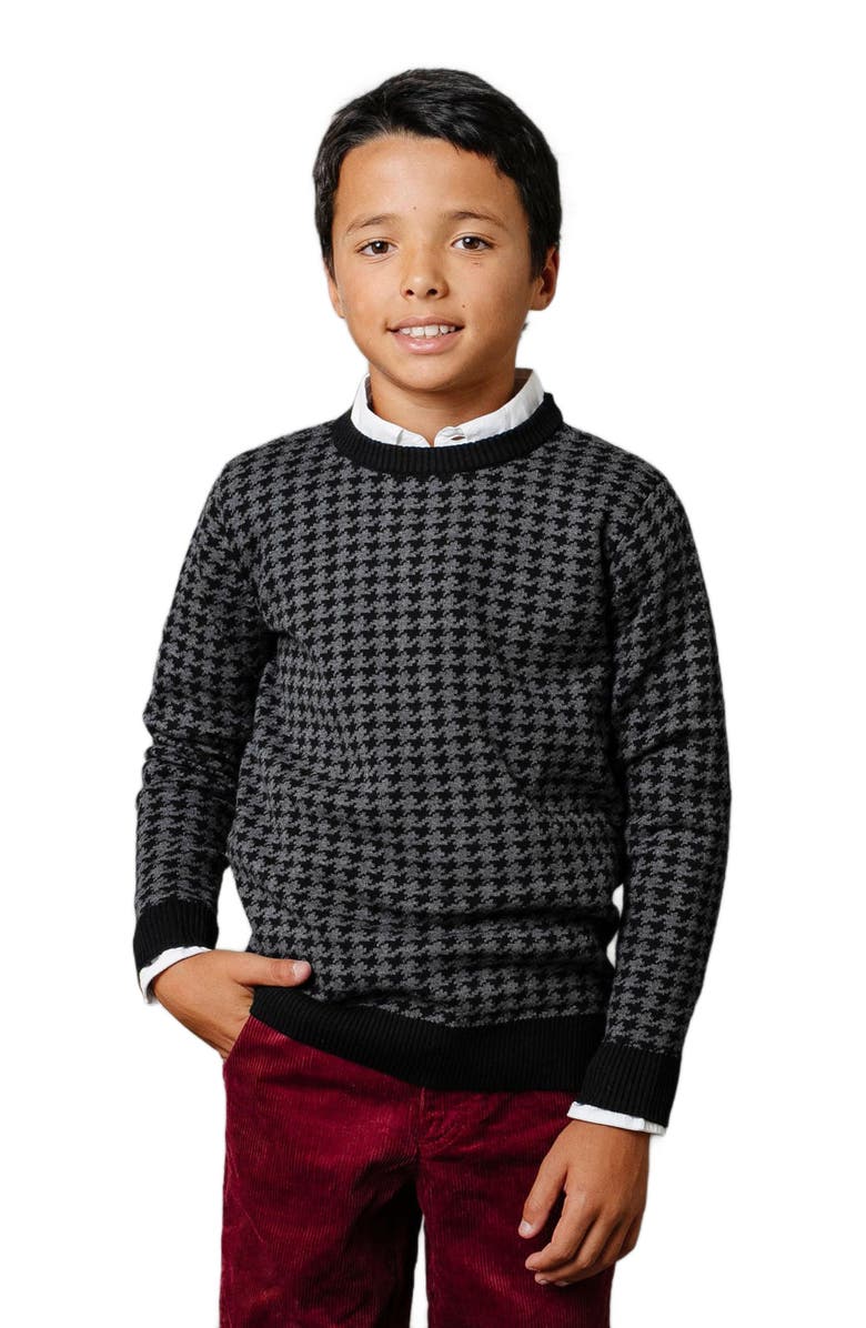 Hope & Henry Boys' Organic Intarsia Crew Neck Sweater, Kids, Main, color,