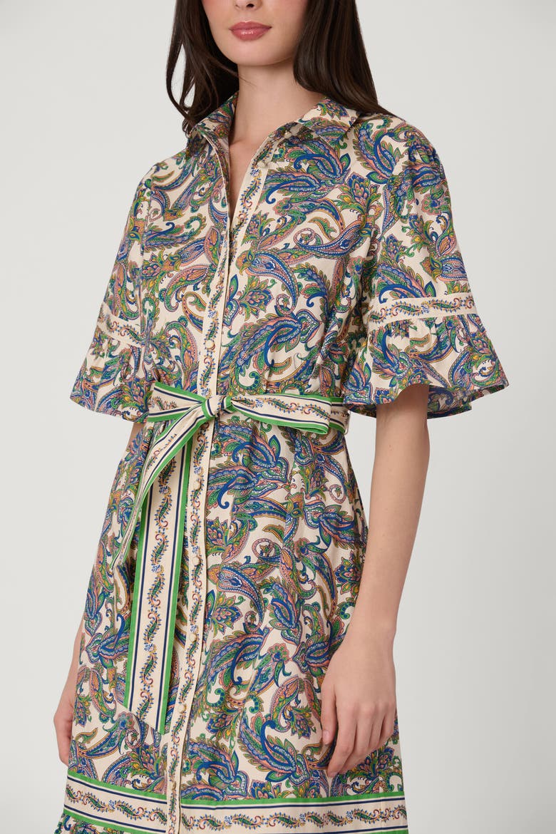 Pura Paisley Print Alix Dress, Alternate, color, Ivory Multi