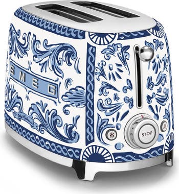 smeg x Dolce & Gabbana Blu Mediterraneo '50s Retro Style Two-Slice Toaster | Nordstrom