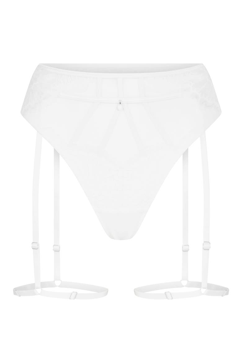 Whitney High Waist Thong with Suspenders, Alternate, color, SNOW WHITE