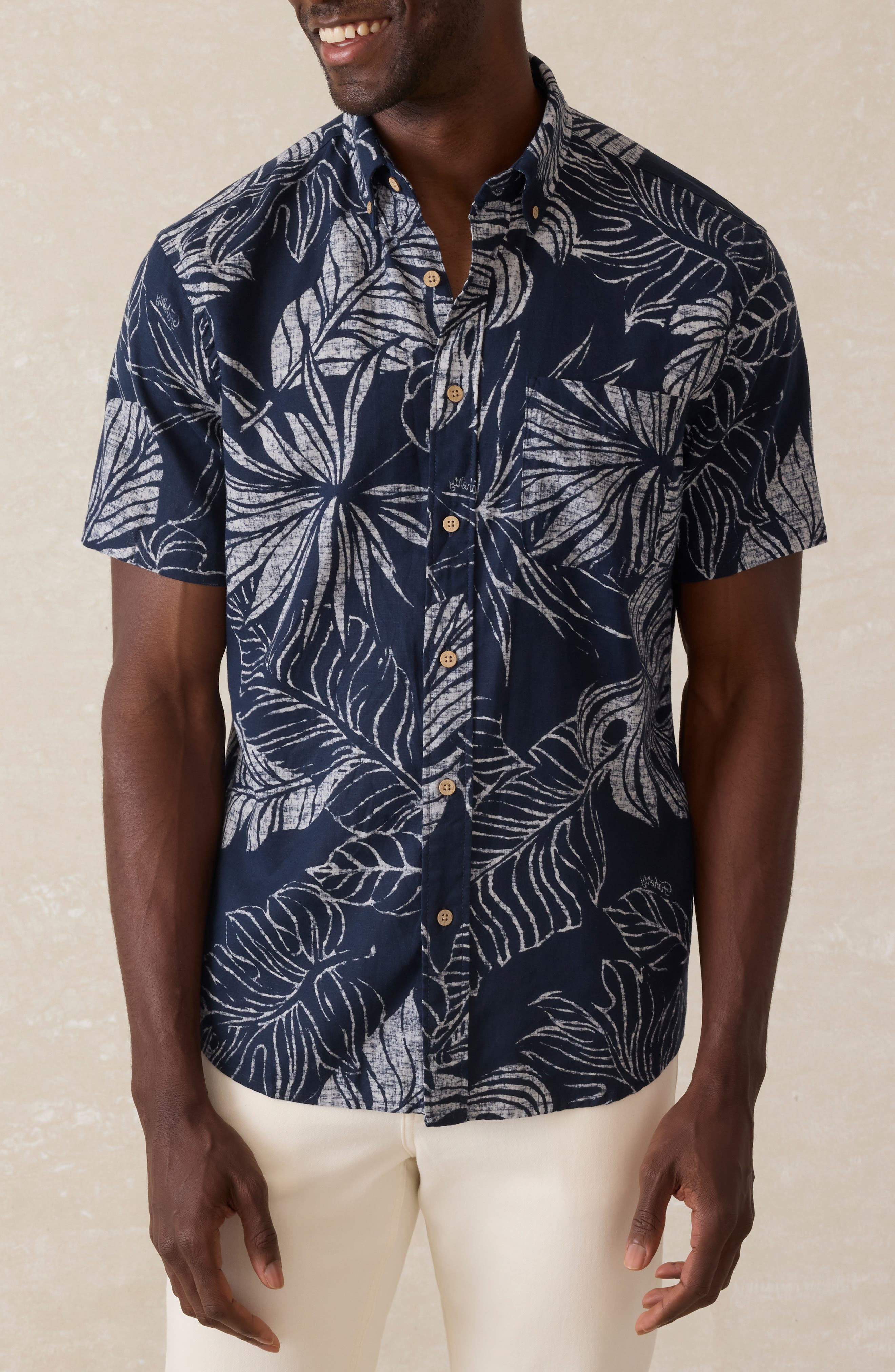 Faherty Breeze Short Sleeve Button-Down Shirt