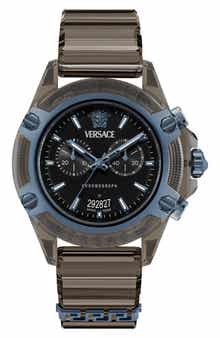 Versace Icon Active Silicone Strap Watch, 44mm