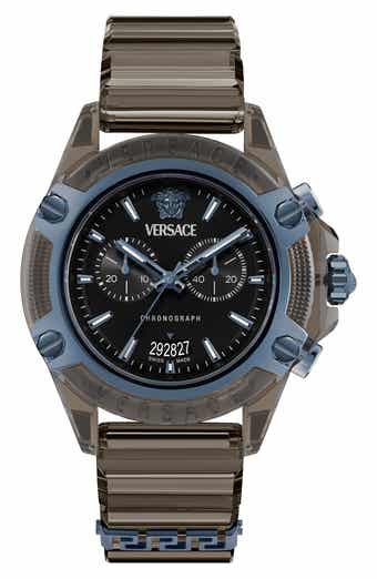 Versace Icon Active Silicone Strap Watch, 44mm