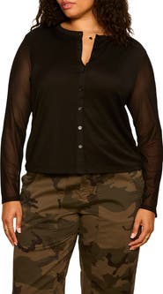 Sanctuary Mesh Long Sleeve Cardigan