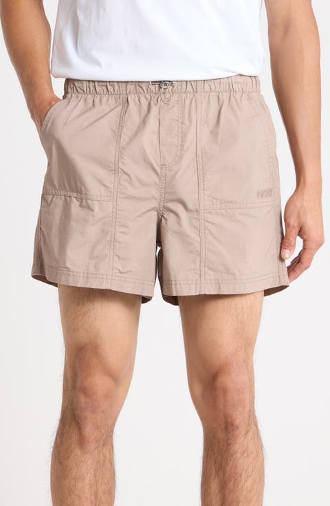 Drawcord Waist Cotton Shorts