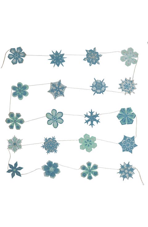 Paper Snowflakes Sewn Garland