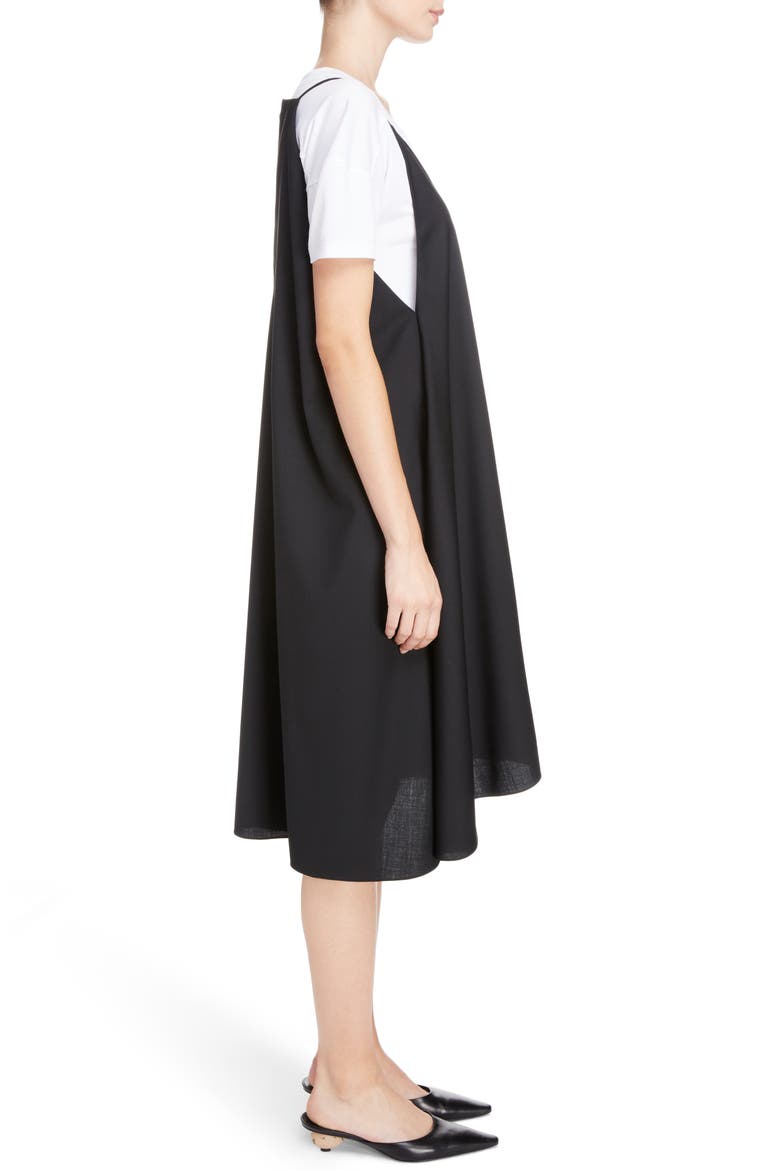 Trapeze Slipdress, Alternate, color, BLACK