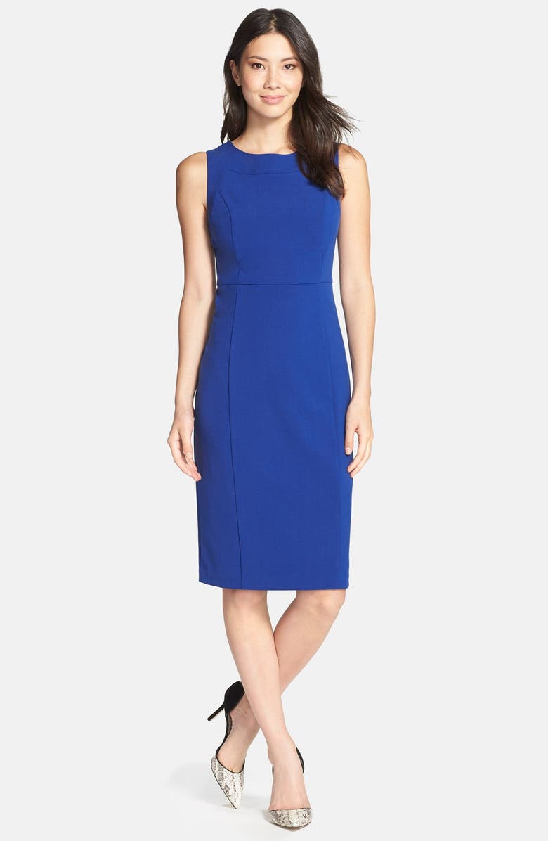 Marc New York by Andrew Marc Seamed Stretch Sheath Dress, Alternate, color, 