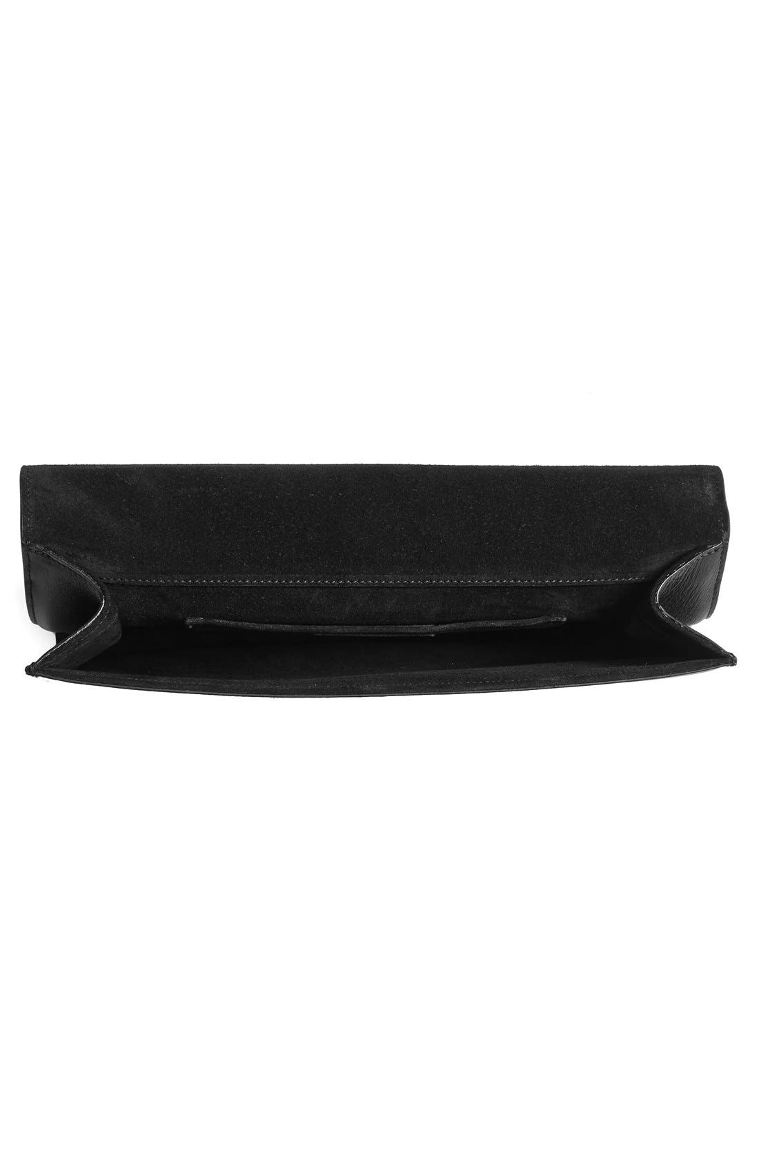 Saint Laurent 'Y' Leather Clutch, Alternate, color, 