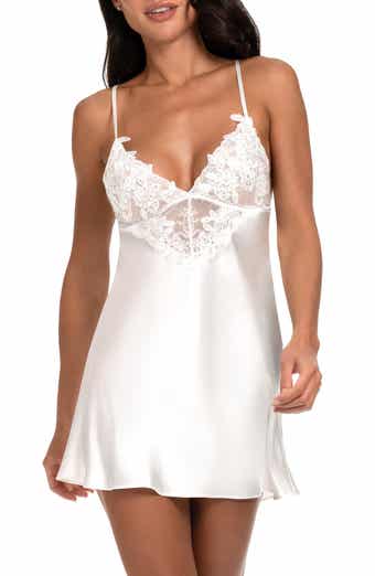In Bloom by Jonquil Zayla Lace Trim Satin Chemise