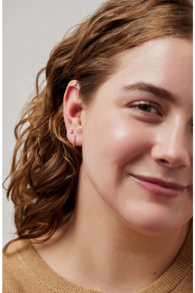 Lab Grown Diamond Earrings - Gold Diamond Earring Set, Alternate, color, Gold