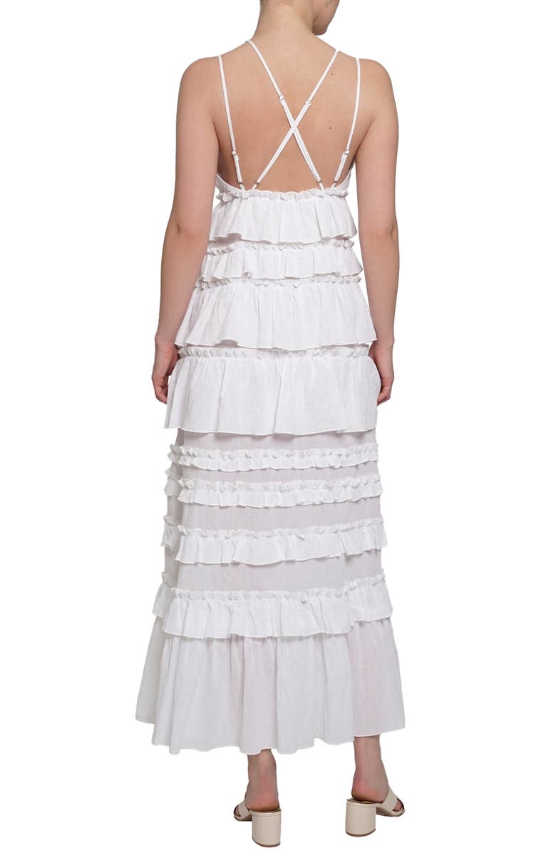 Know One Cares Tiered Ruffle Maxi Dress, Alternate, color, 