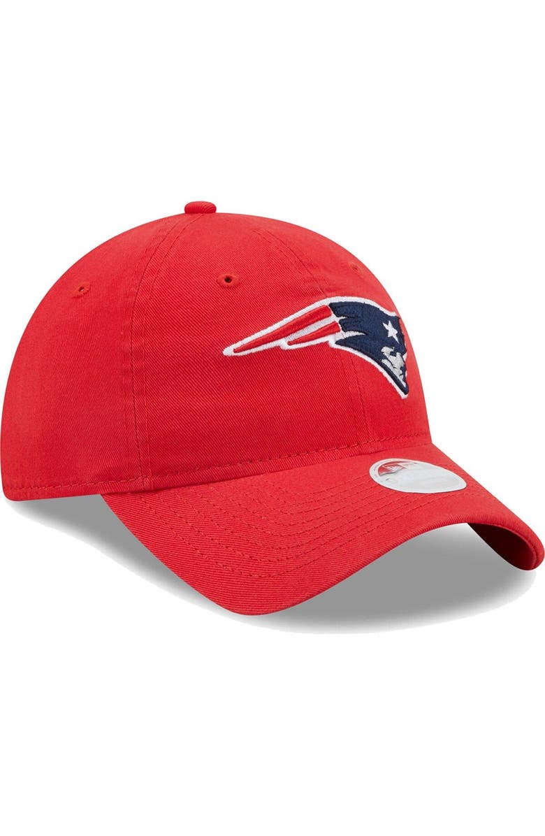New Era Women's New Era Red New England Patriots Core Classic 2.0 9TWENTY Adjustable Hat, Alternate, color, 