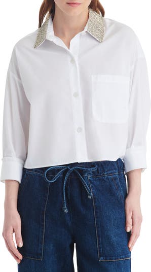 MUSINSA | SCULPTOR Heavenly Button Down T-shirt White