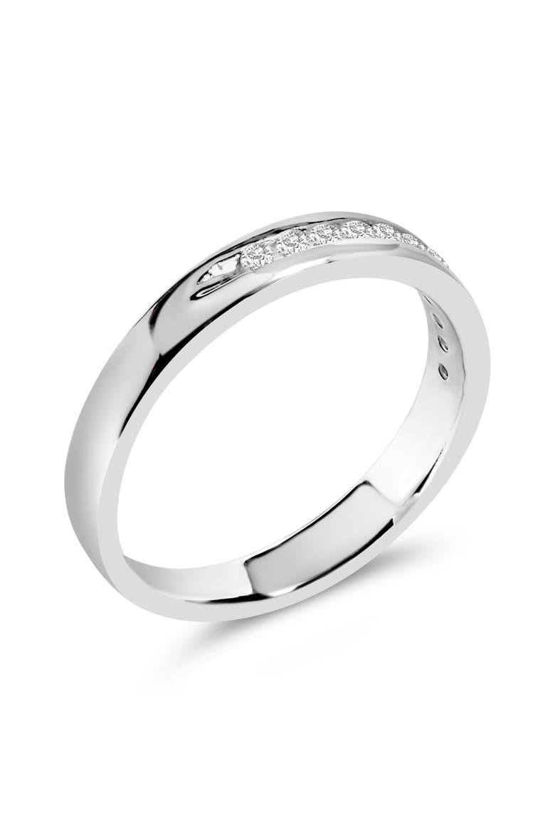 18K Gold 1/4 Ctw Diamond Classic 11 Stone Wedding Band Ring, Main, color, White Gold