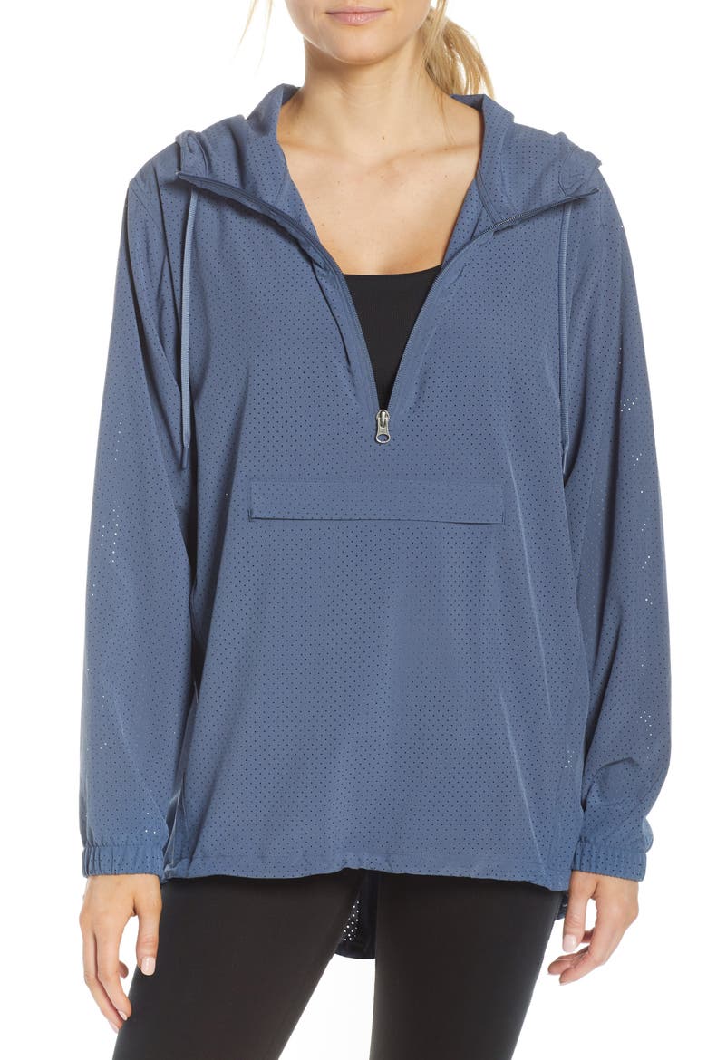 Aura Packable Anorak, Main, color, BLUE VINTAGE